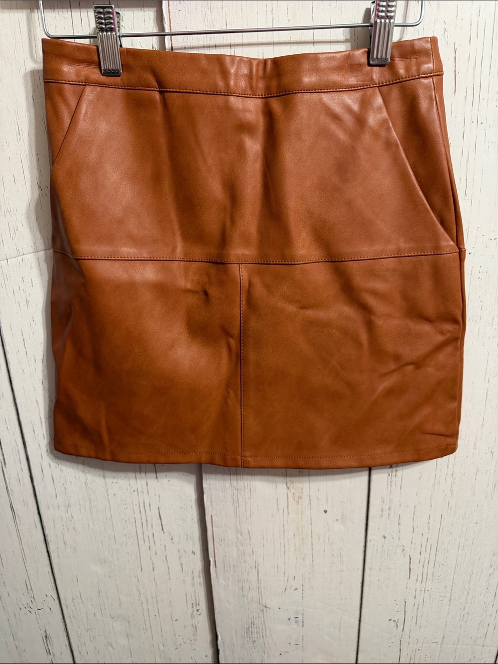 NWT Shinestar Collection Vegan Leather Mini Skirt